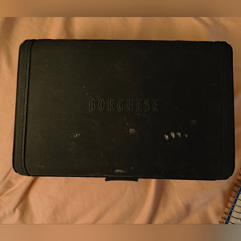 Borghese Black Makeup Case VINTAGE WITH MAKEUP INCLUDED